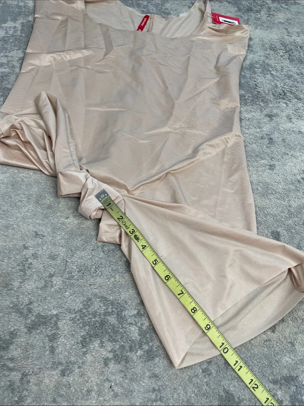 NWT Spanx Thinstincts 2.0 Openbust Mid Thigh Bodysuit Beige Plus Size 3X